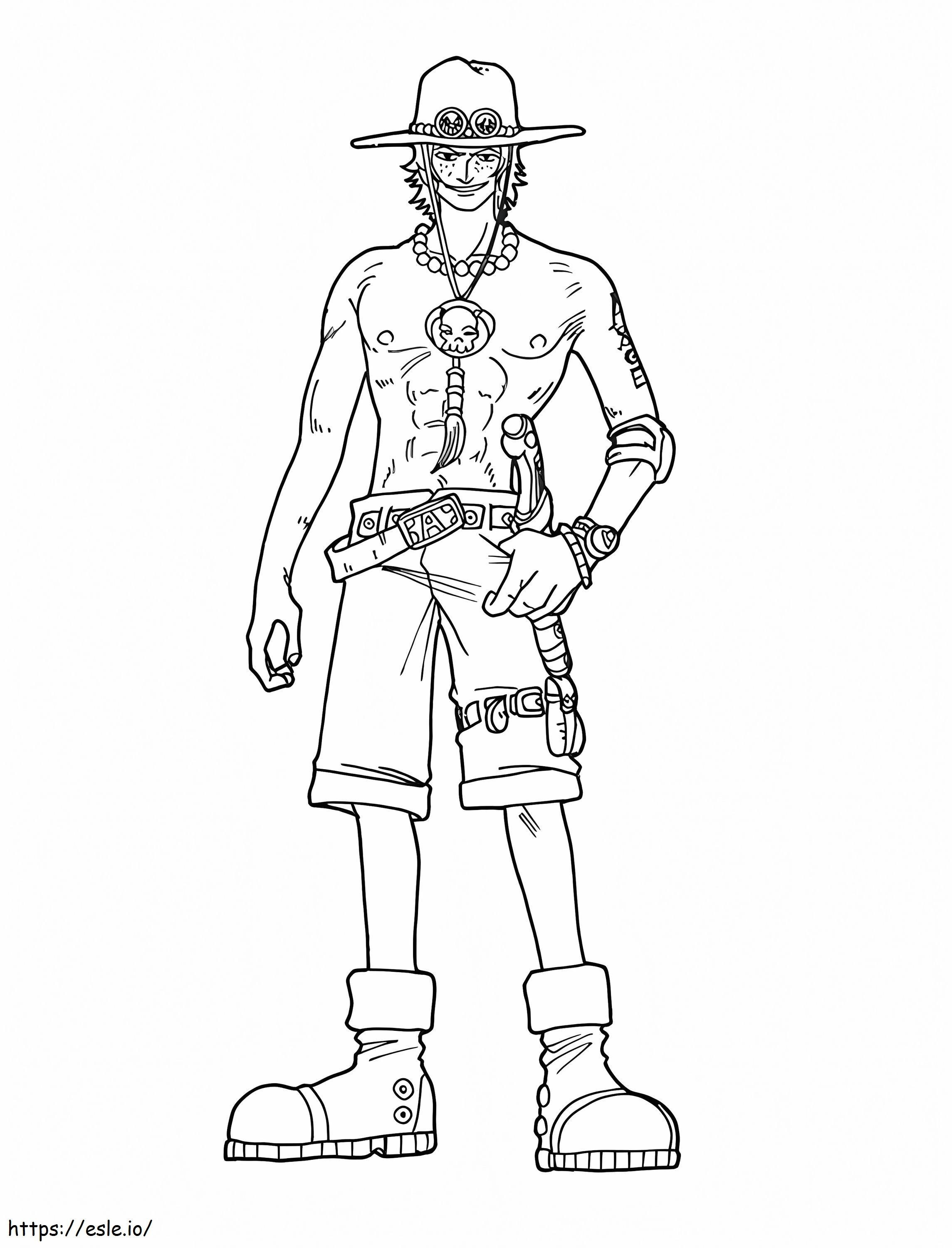 Ace De One Piece värityskuva