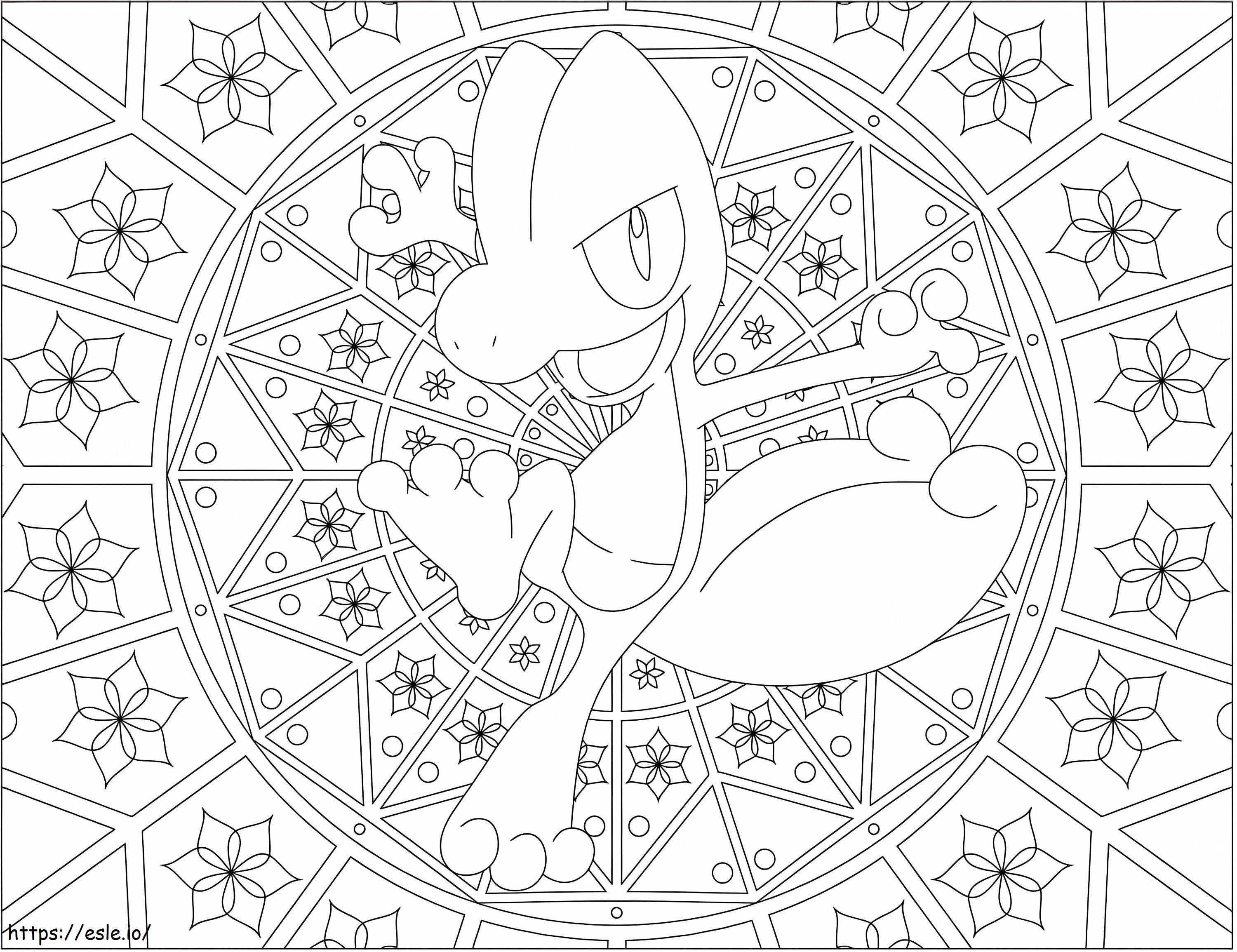 Pokemon Mandala 17 coloring page