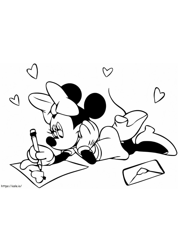 Impresionante Minnie Mouse para colorear