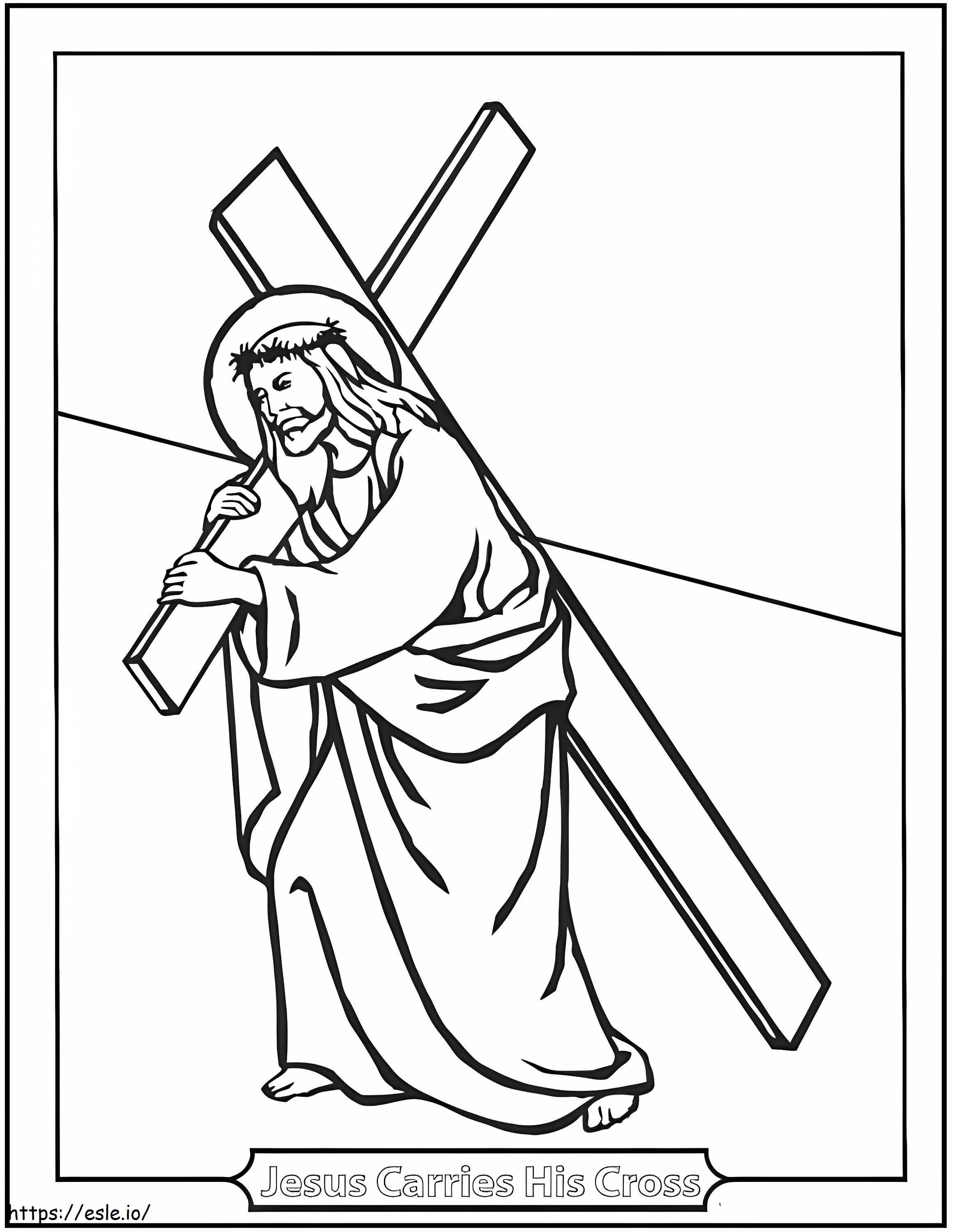 Jesus Good Friday coloring page