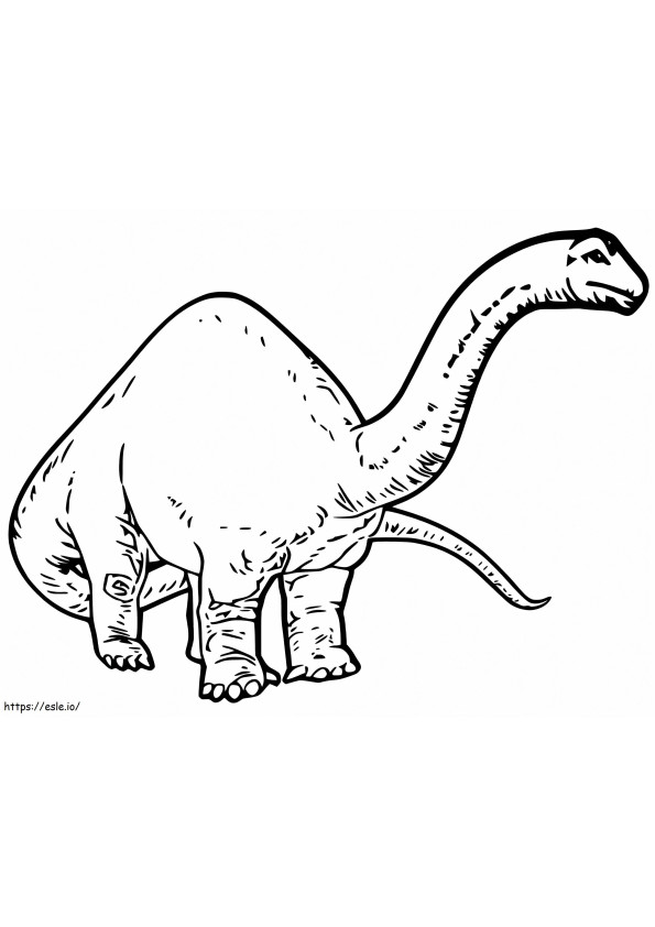 Brachiozaur 11 kolorowanka