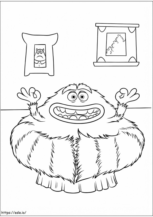 Art In Monsters University coloring page
