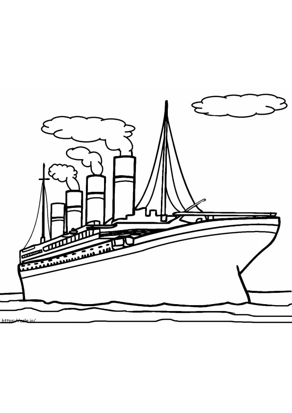  Titanic vrij kleurplaat