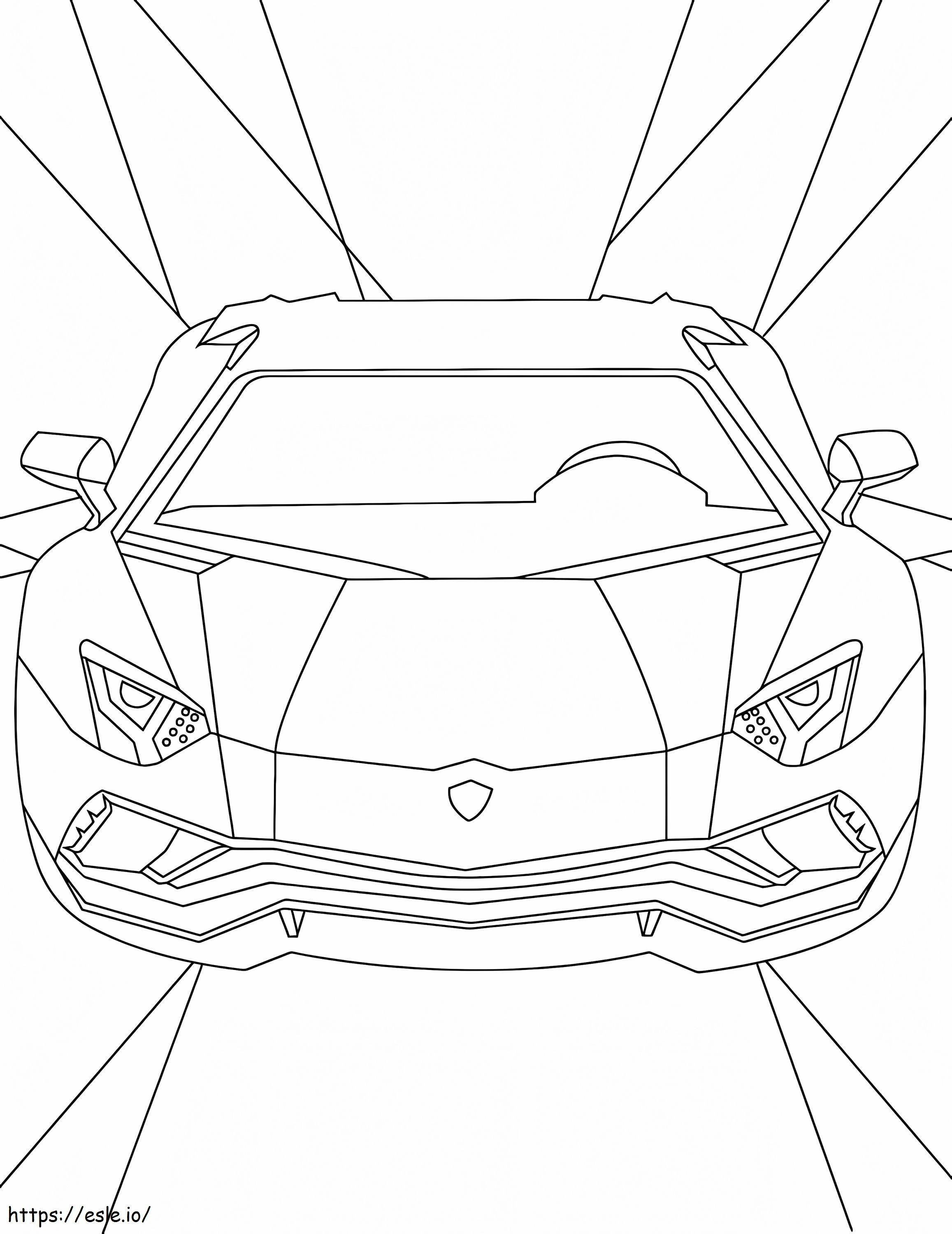 Lamborghini ilmainen värityskuva
