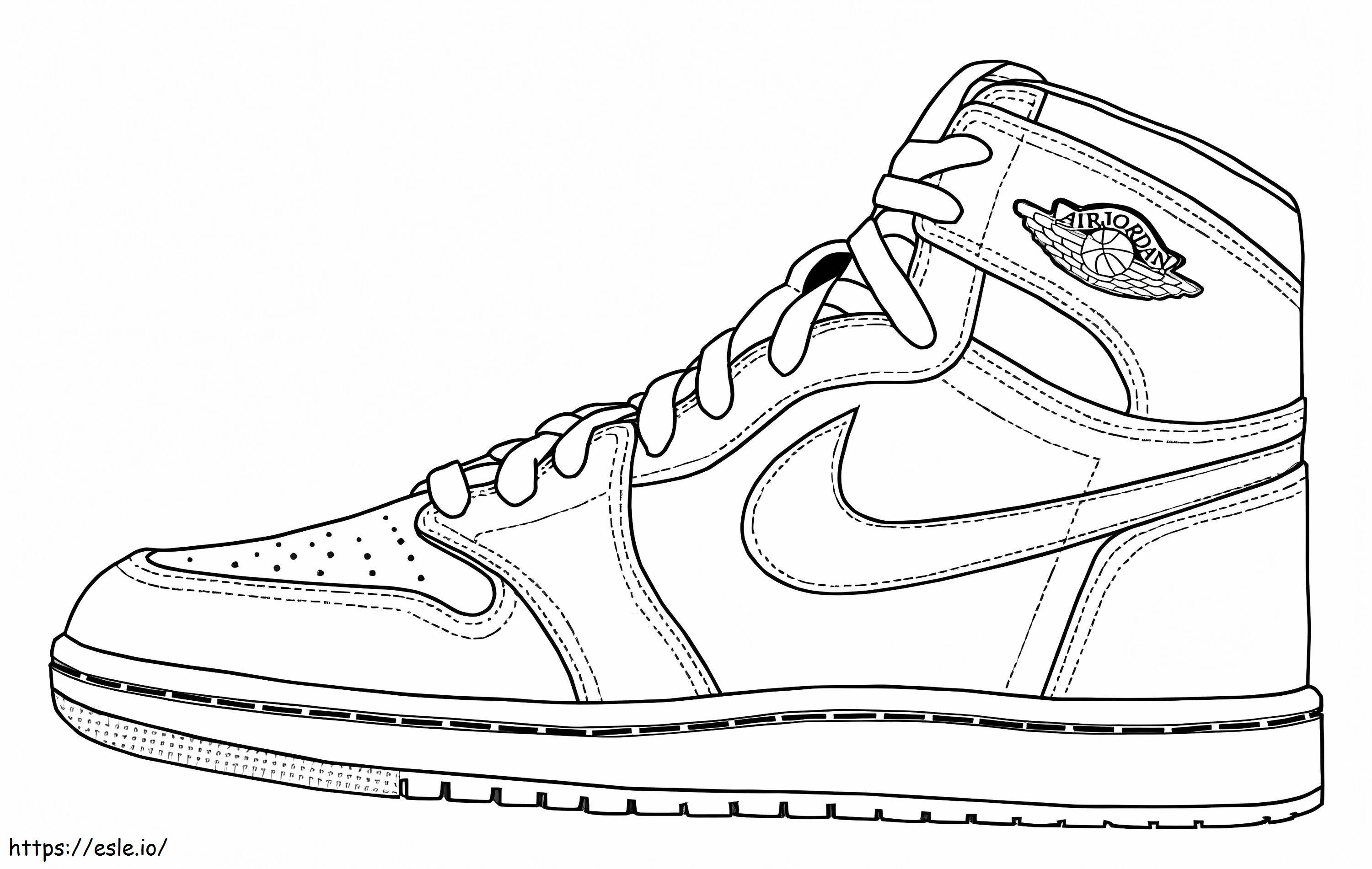 coloring pages of basketball shoes