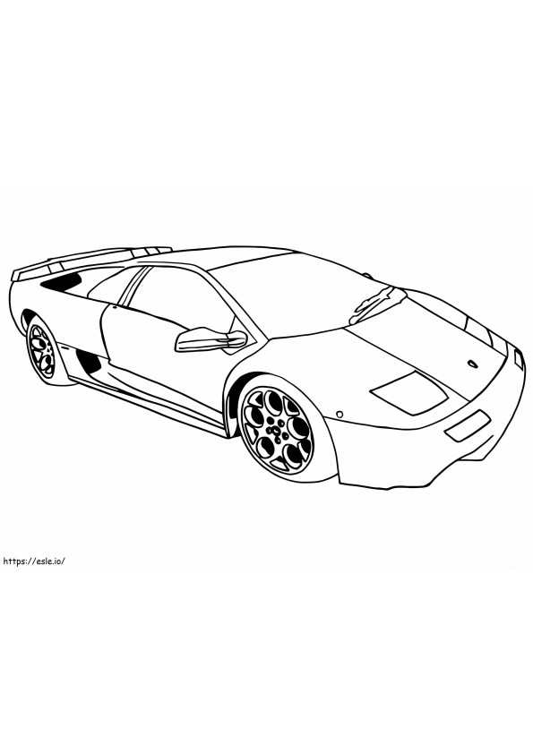 Coloriage Lamborghini 11 à imprimer dessin