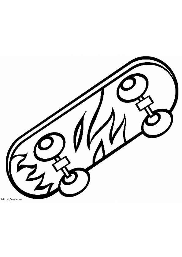 Fire Skateboard värityskuva