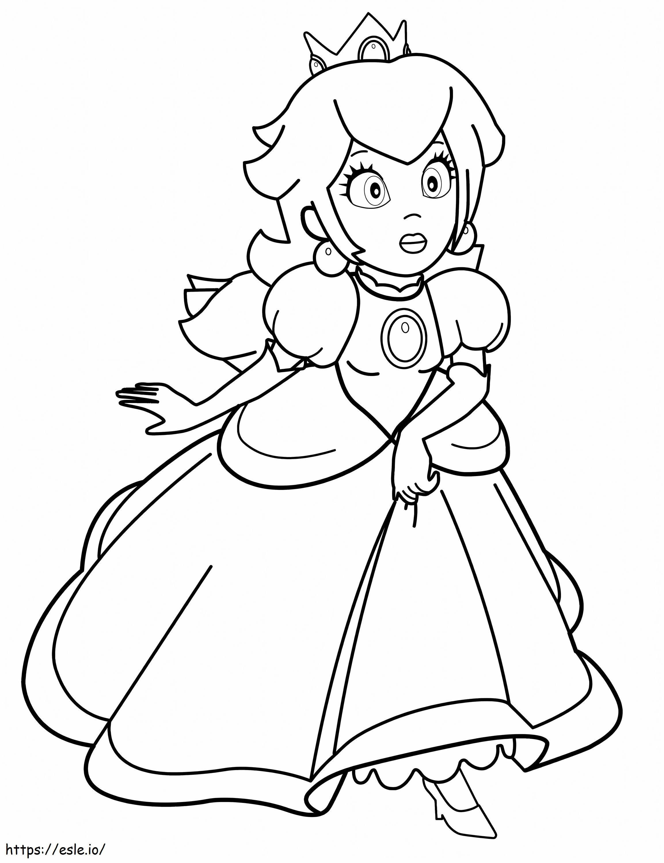 Princesa Peach Perfeita para colorir