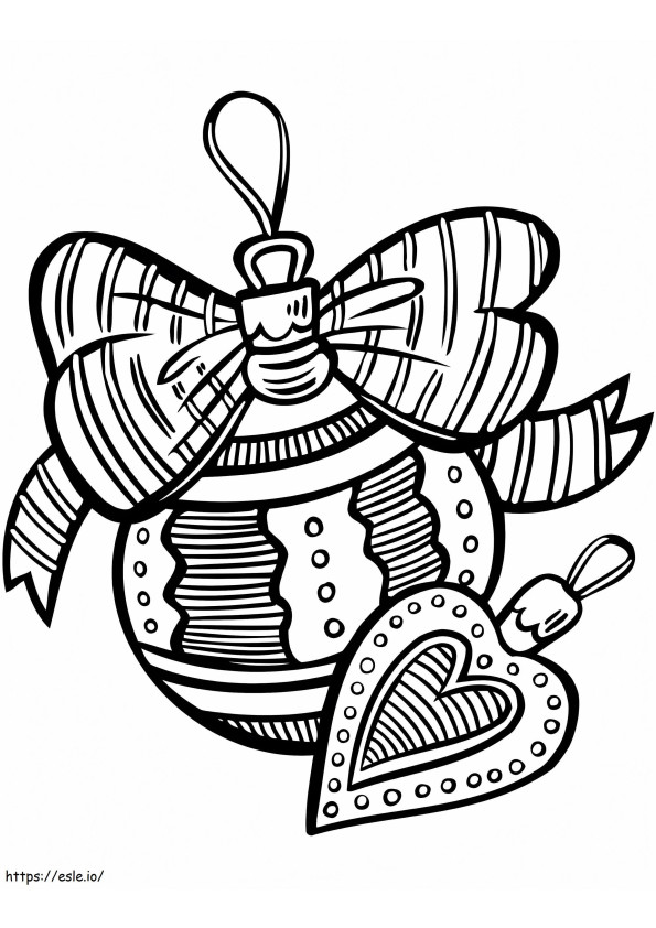 Christmas Bauble 8 coloring page