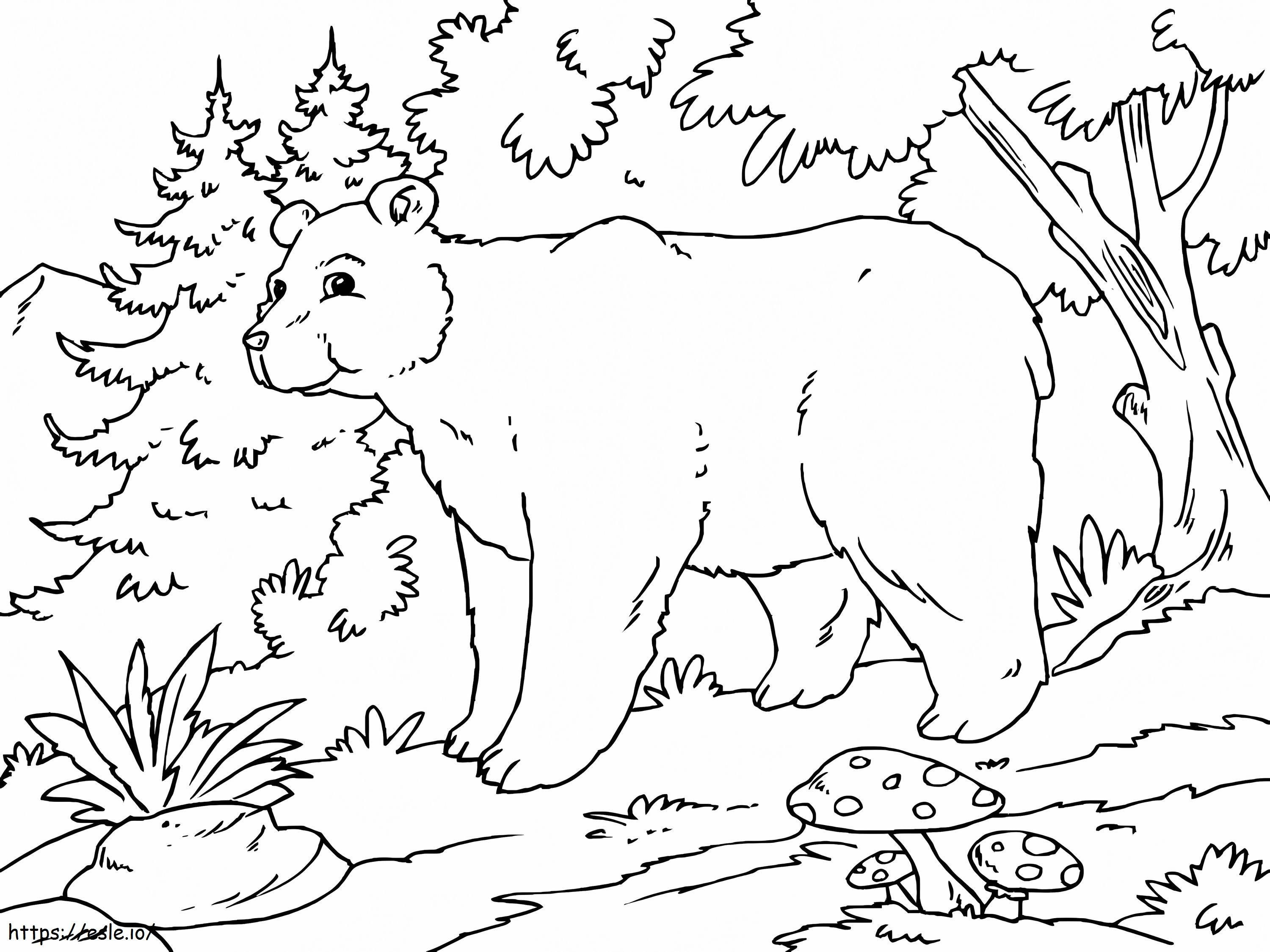 Alpine Bear coloring page
