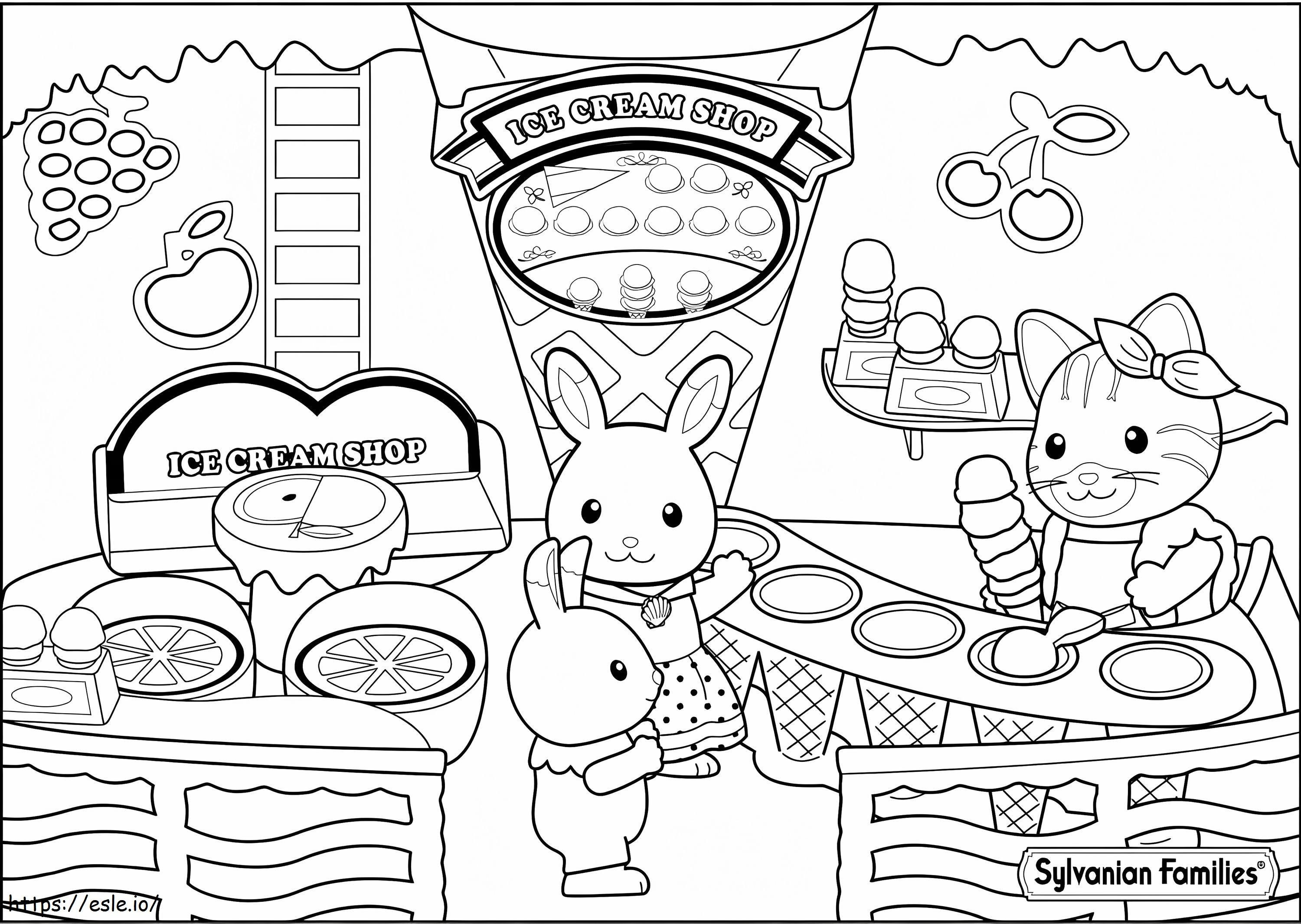 Sylvanian Families 4 coloring page