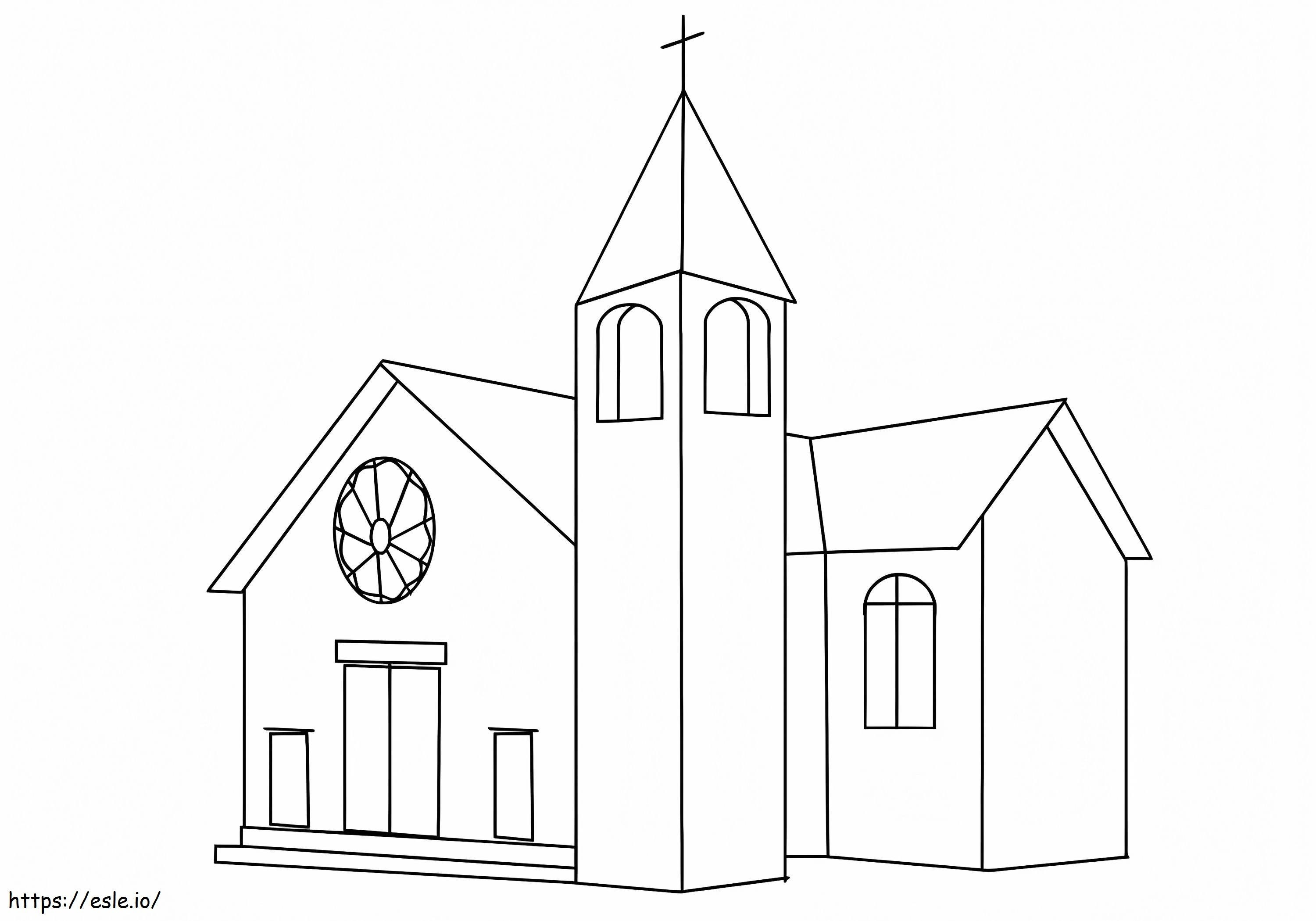 iglesia perfecta para colorear