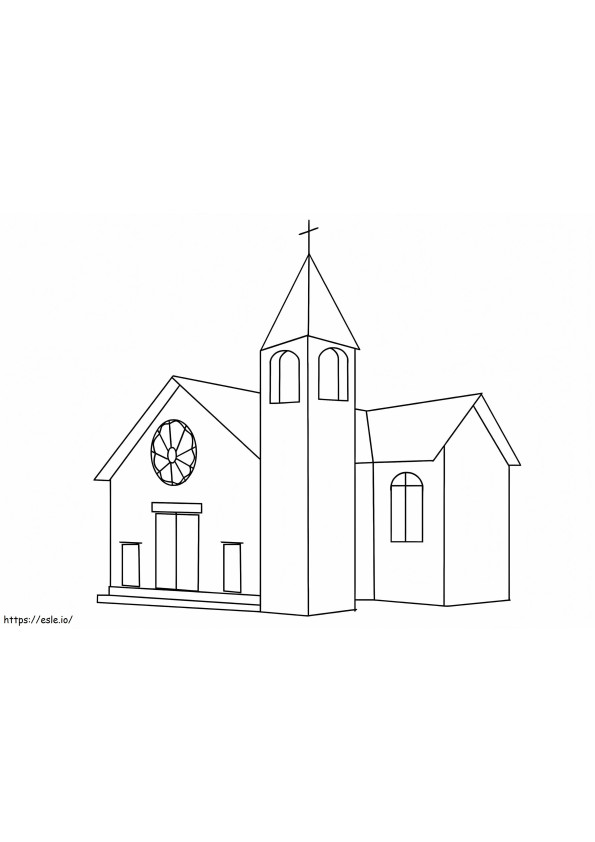 igreja perfeita para colorir