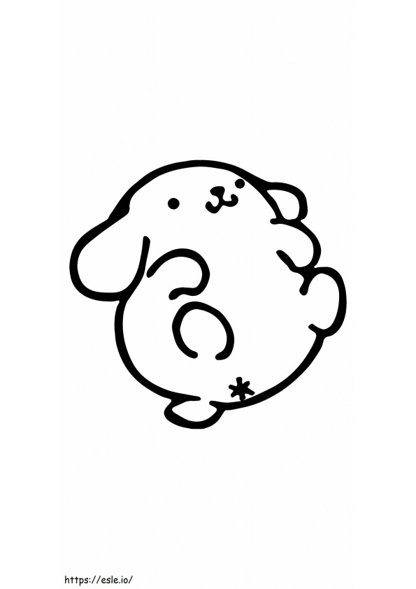Pompompurin To Color coloring page