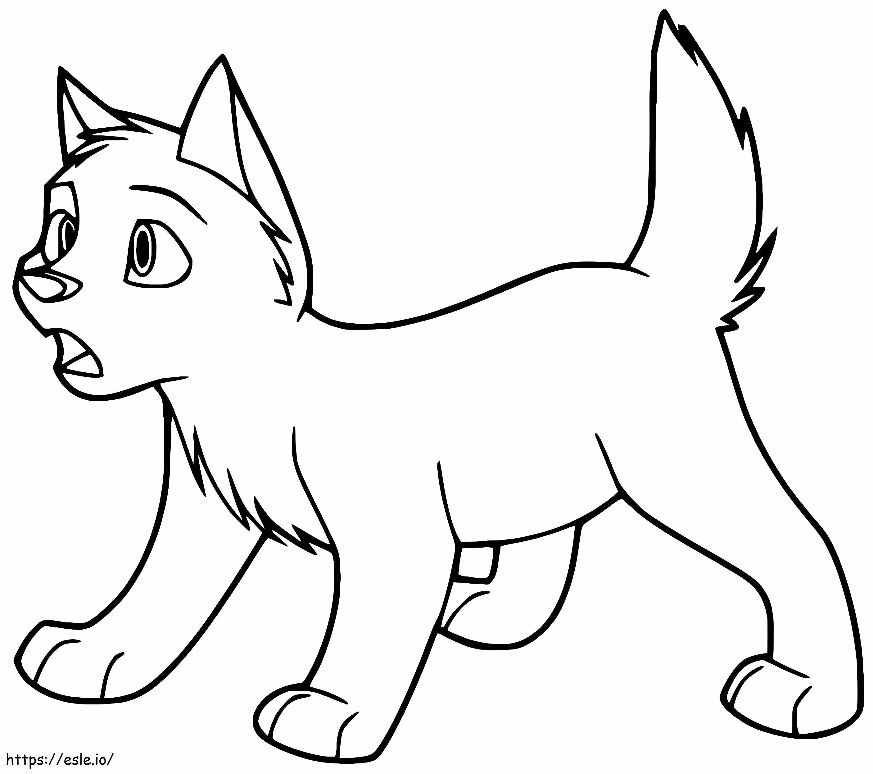 Saba Wolfdog From Balto coloring page