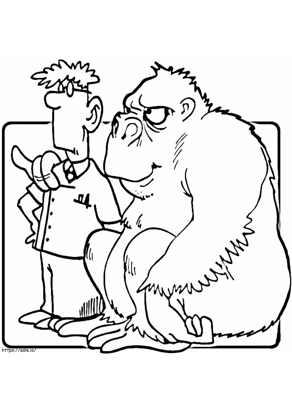 Veterinar și Gorilă de colorat