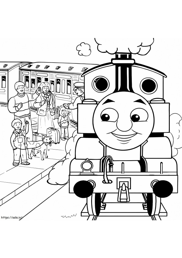 Thomas The Train värityssivu 12 värityskuva