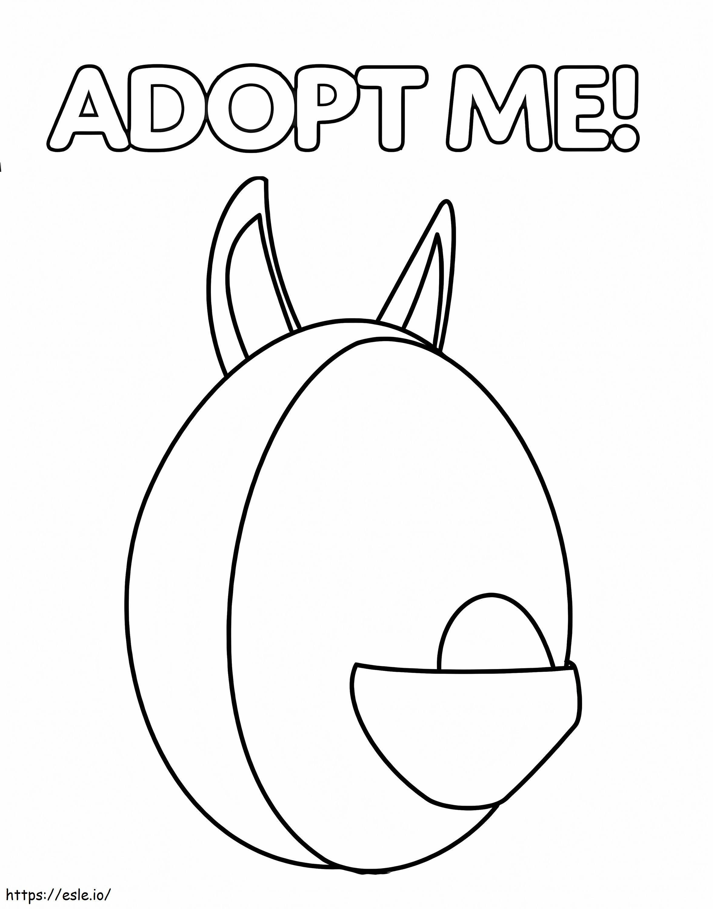 Aussie Egg Adopt Me coloring page