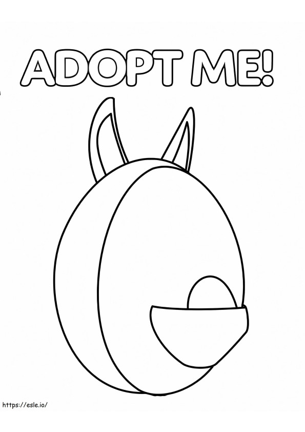 Aussie Egg Adopt Me coloring page
