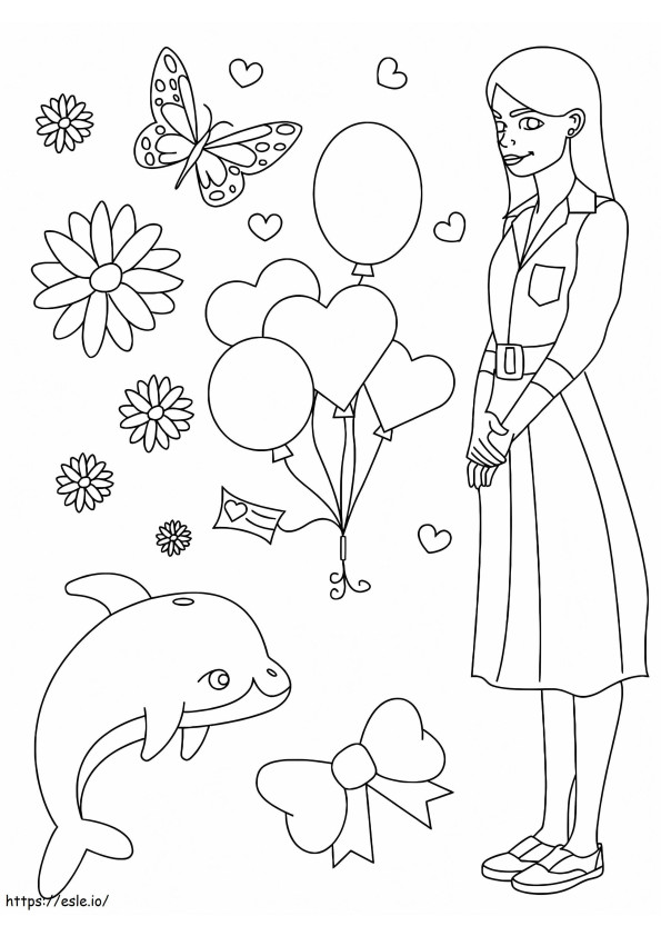 Festive Image coloring page