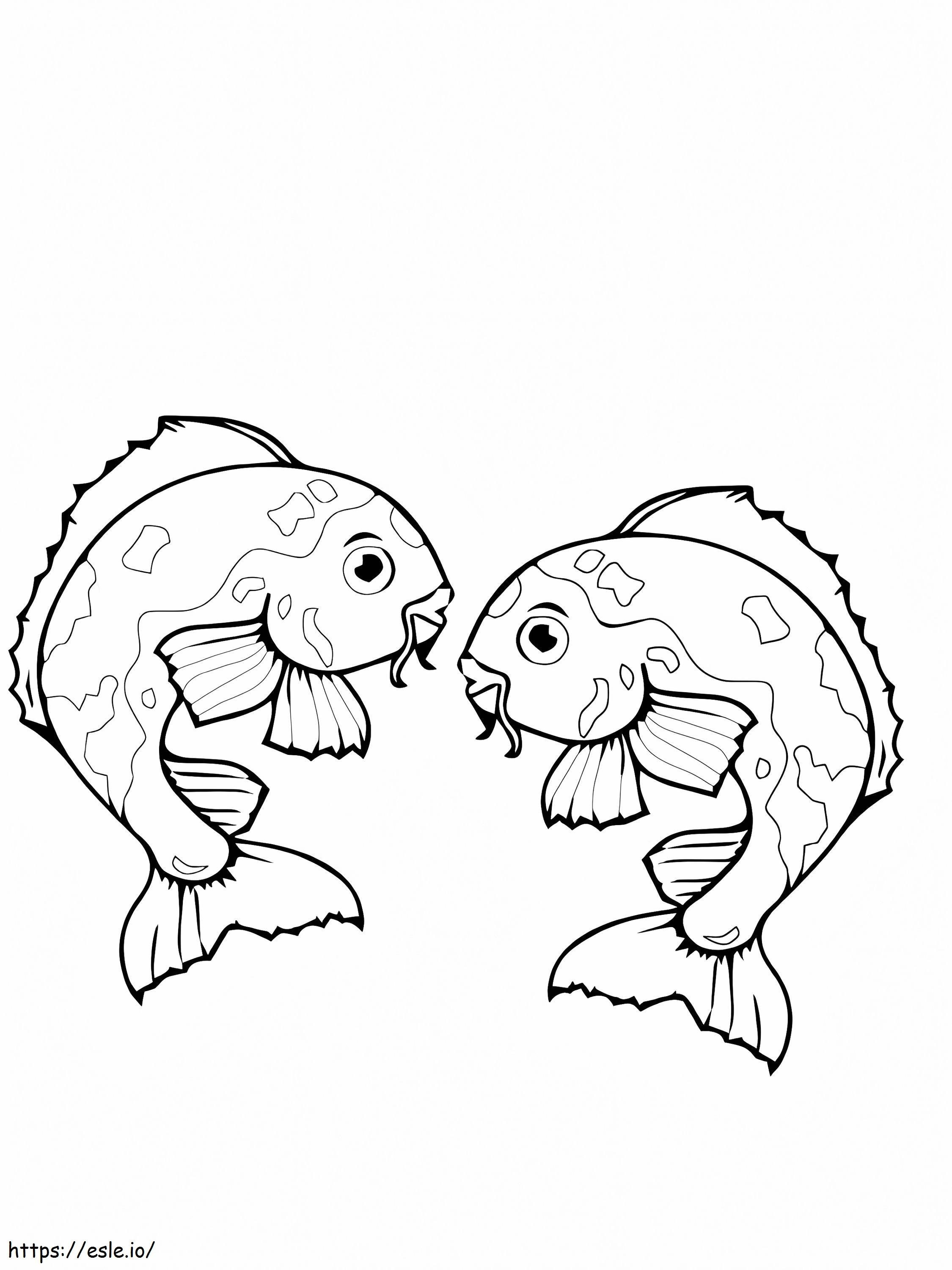 Baby Koi Fish para colorir