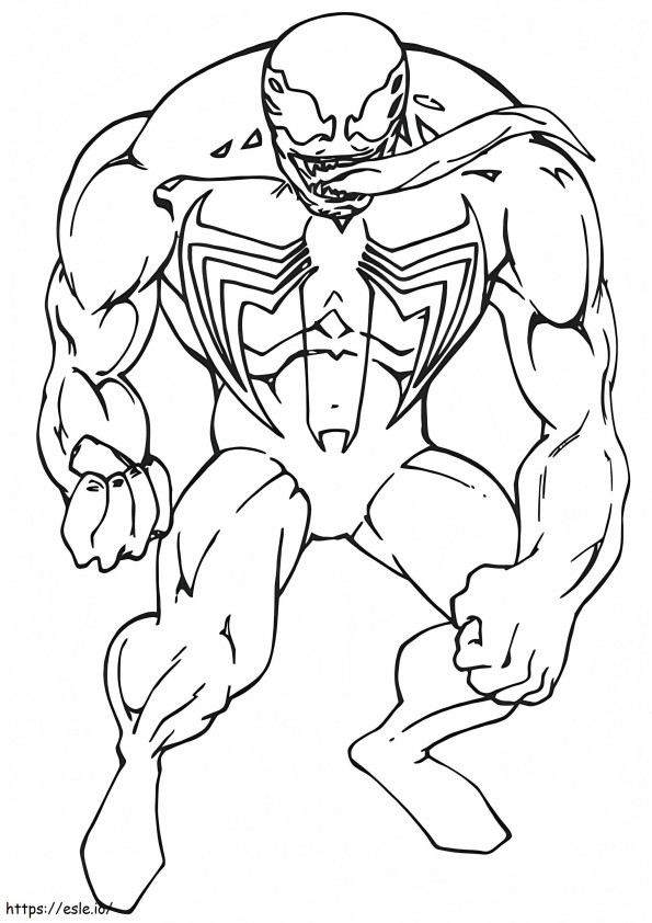 Awesome Venom coloring page