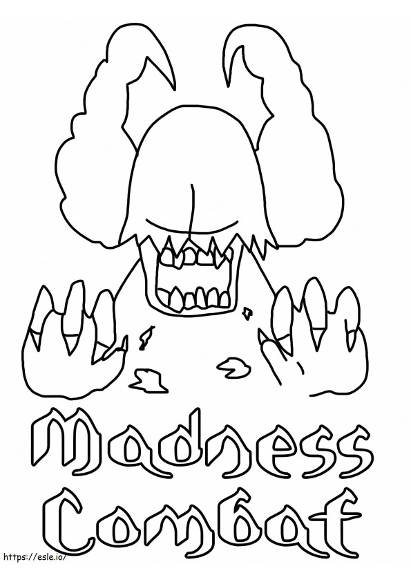 Clown Tricky Madness Combat coloring page
