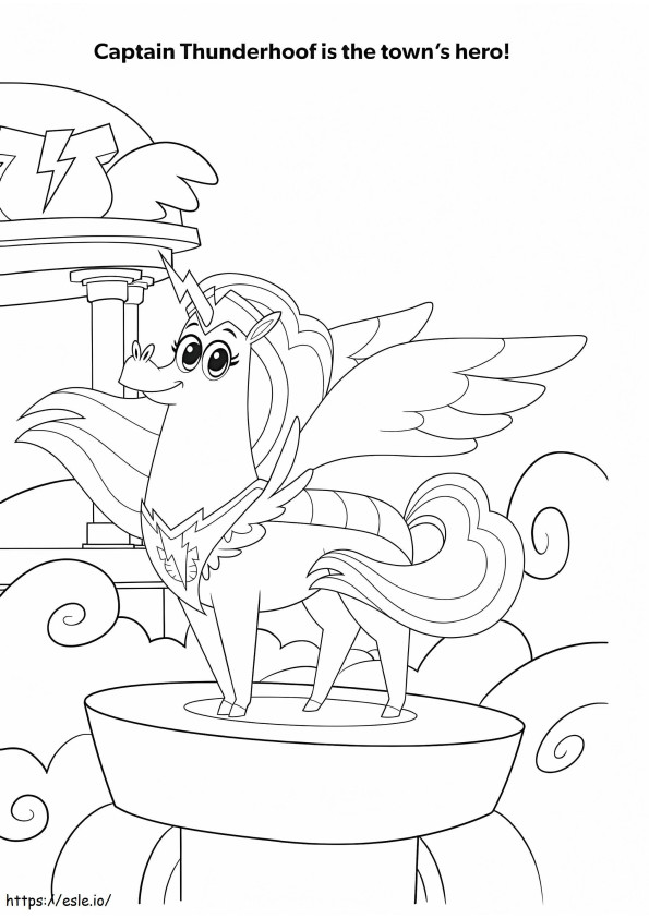 Captain Thunderhoof coloring page