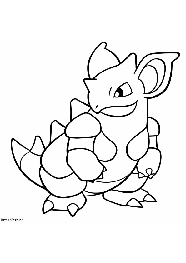 Coloriage Pokemon Nidoqueen à imprimer dessin