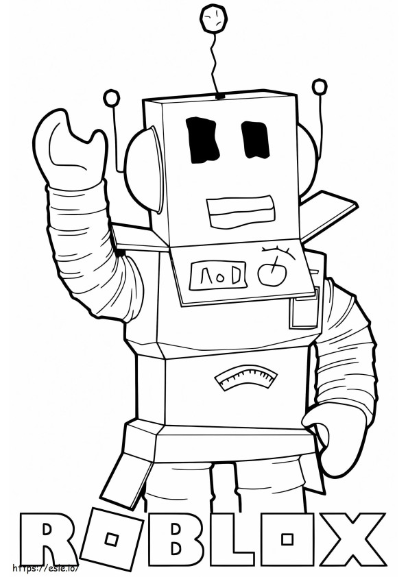 Roblox Robô para colorir