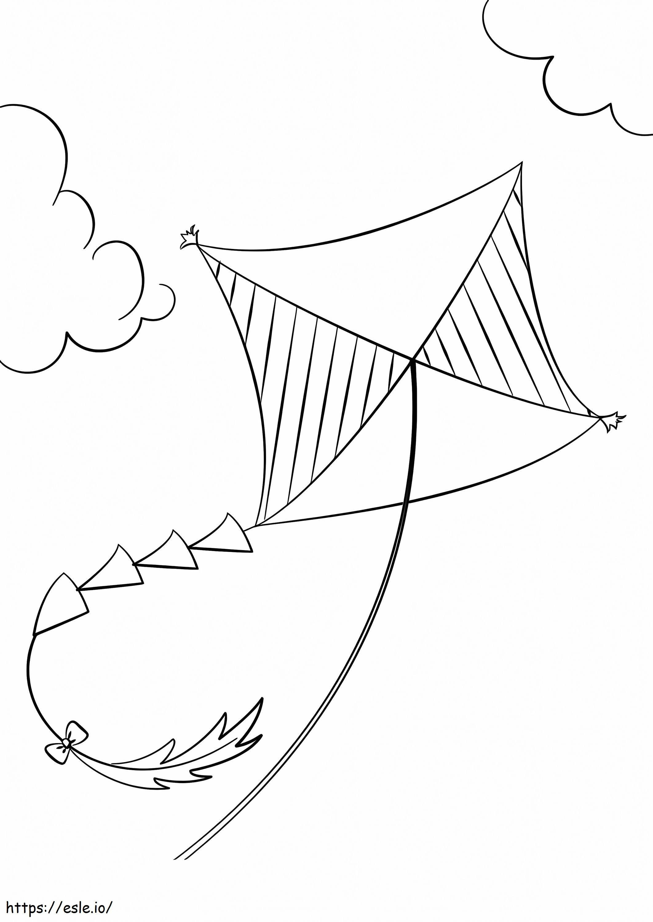 Kite 10 coloring page