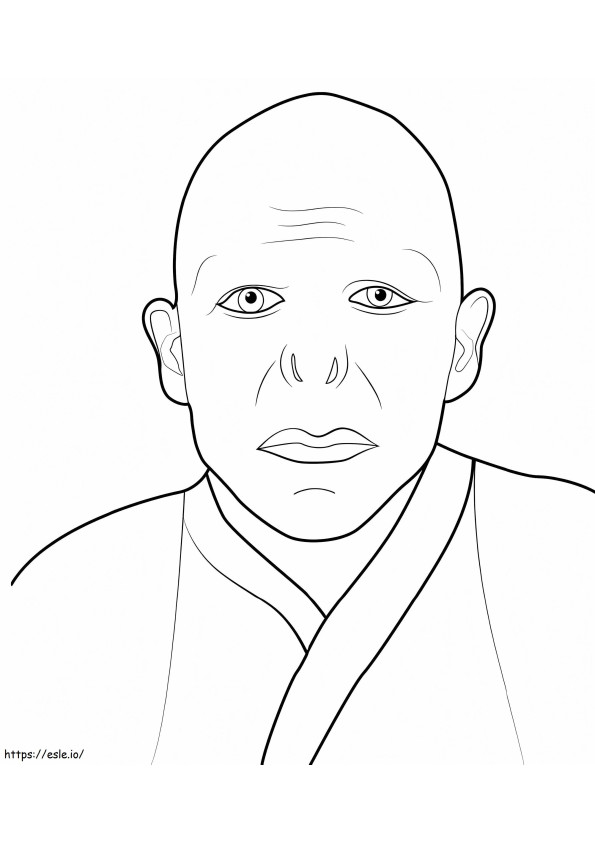 Lord Voldemort coloring page
