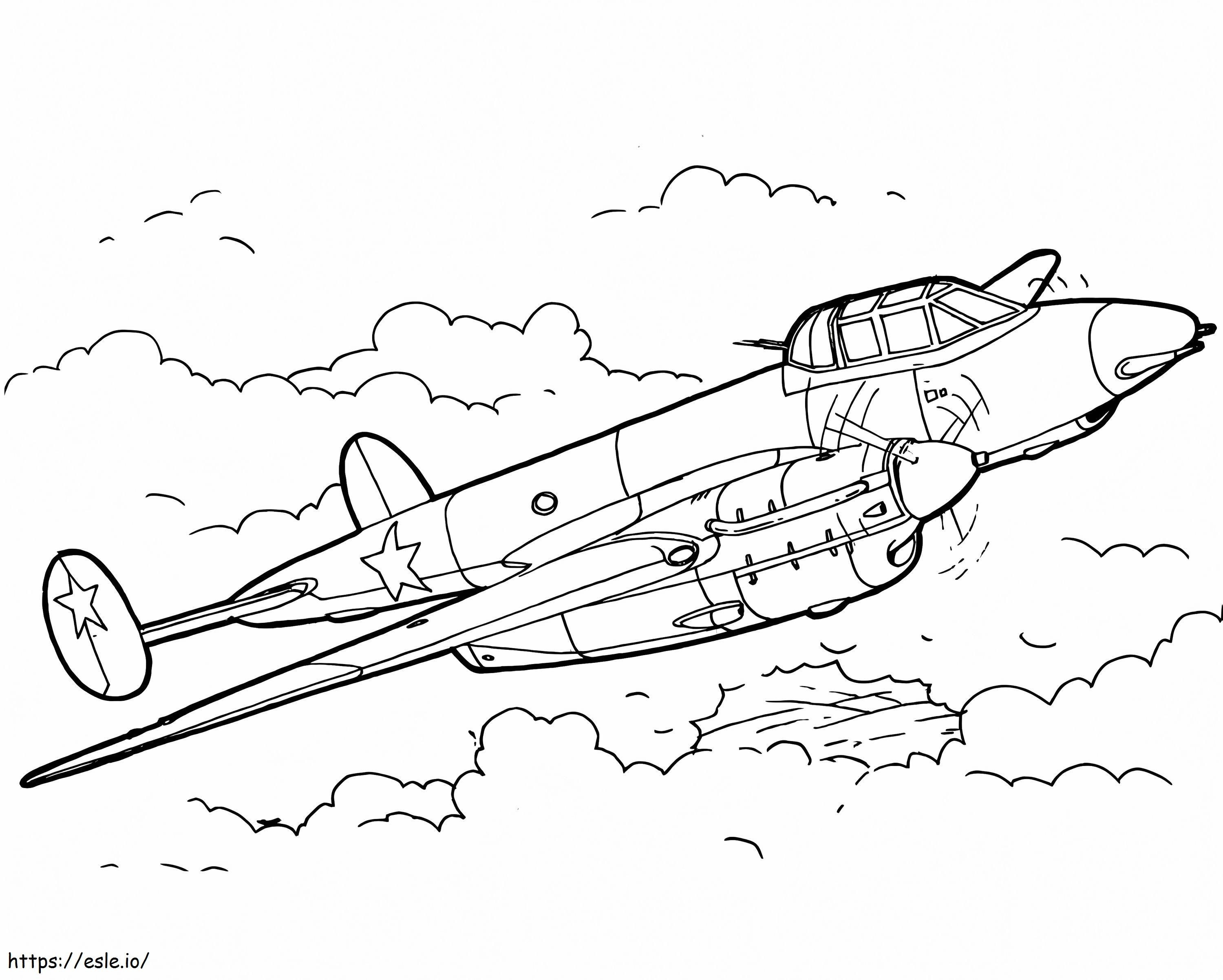 Pe 3 Aircraft coloring page