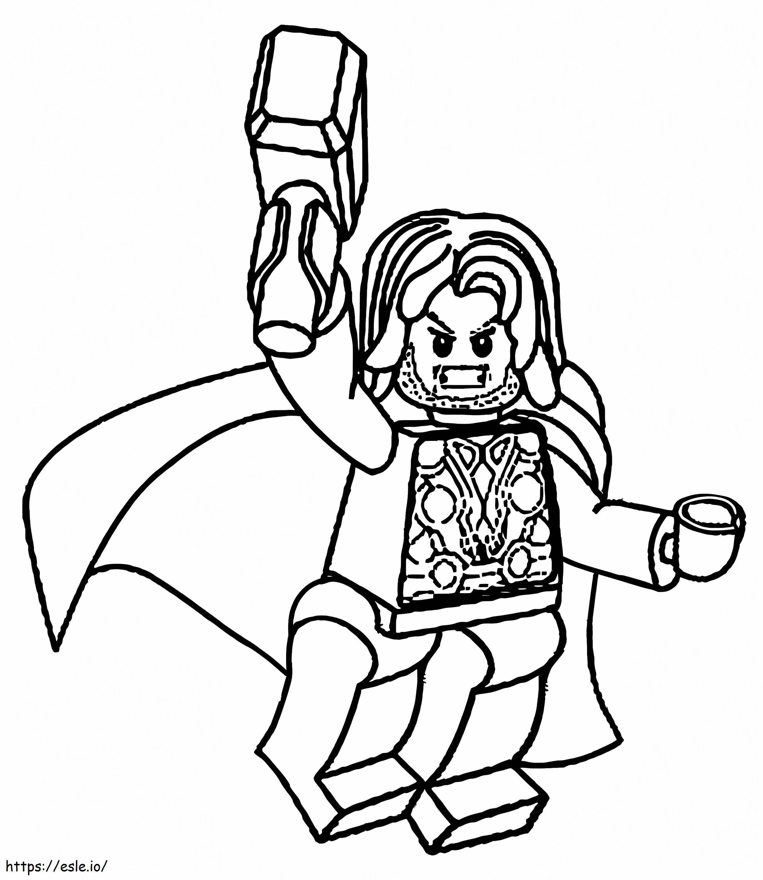Lego Thor-Angriff ausmalbilder