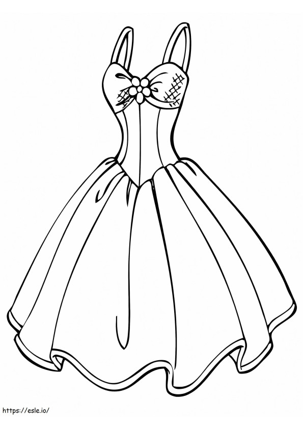 Wedding Dress coloring page