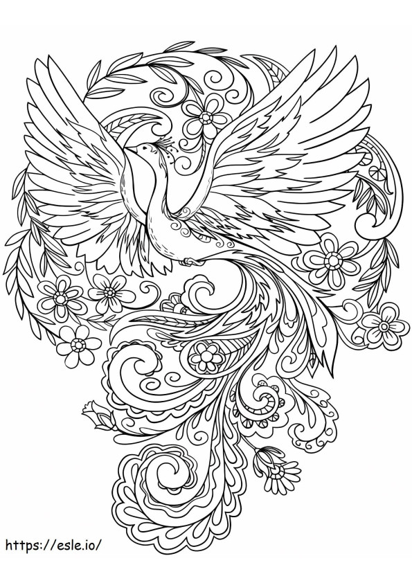 Real Turkey And Flowers coloring page