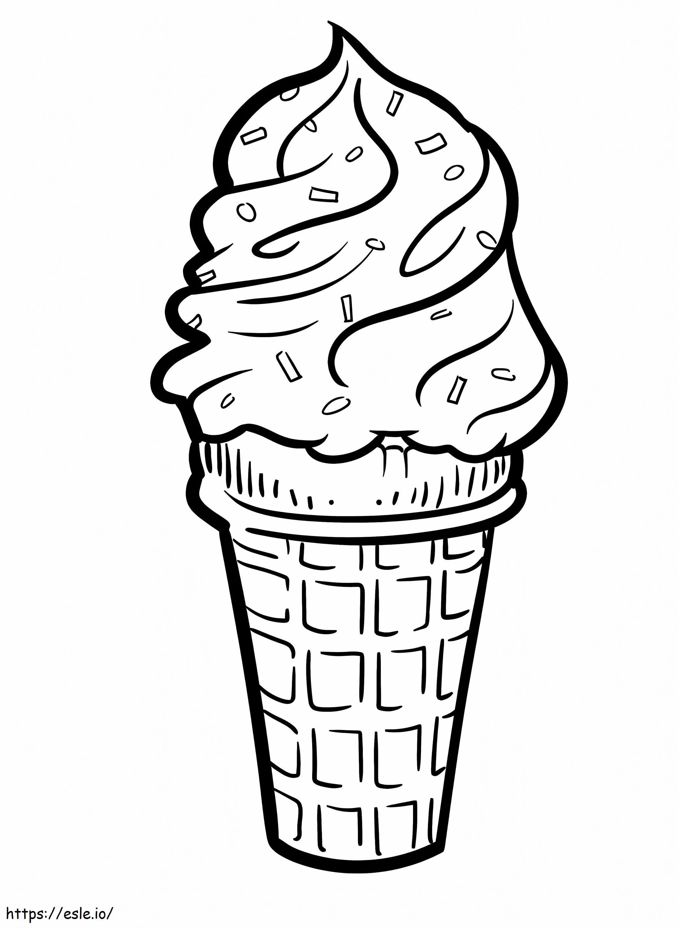 アイスクリーム9 ぬりえ - 塗り絵