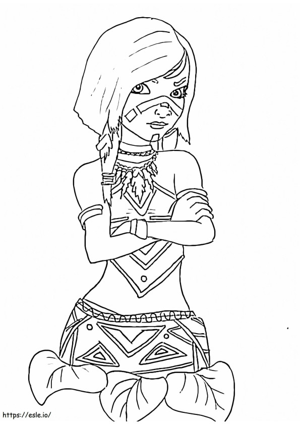 Zumi From Ainbo coloring page