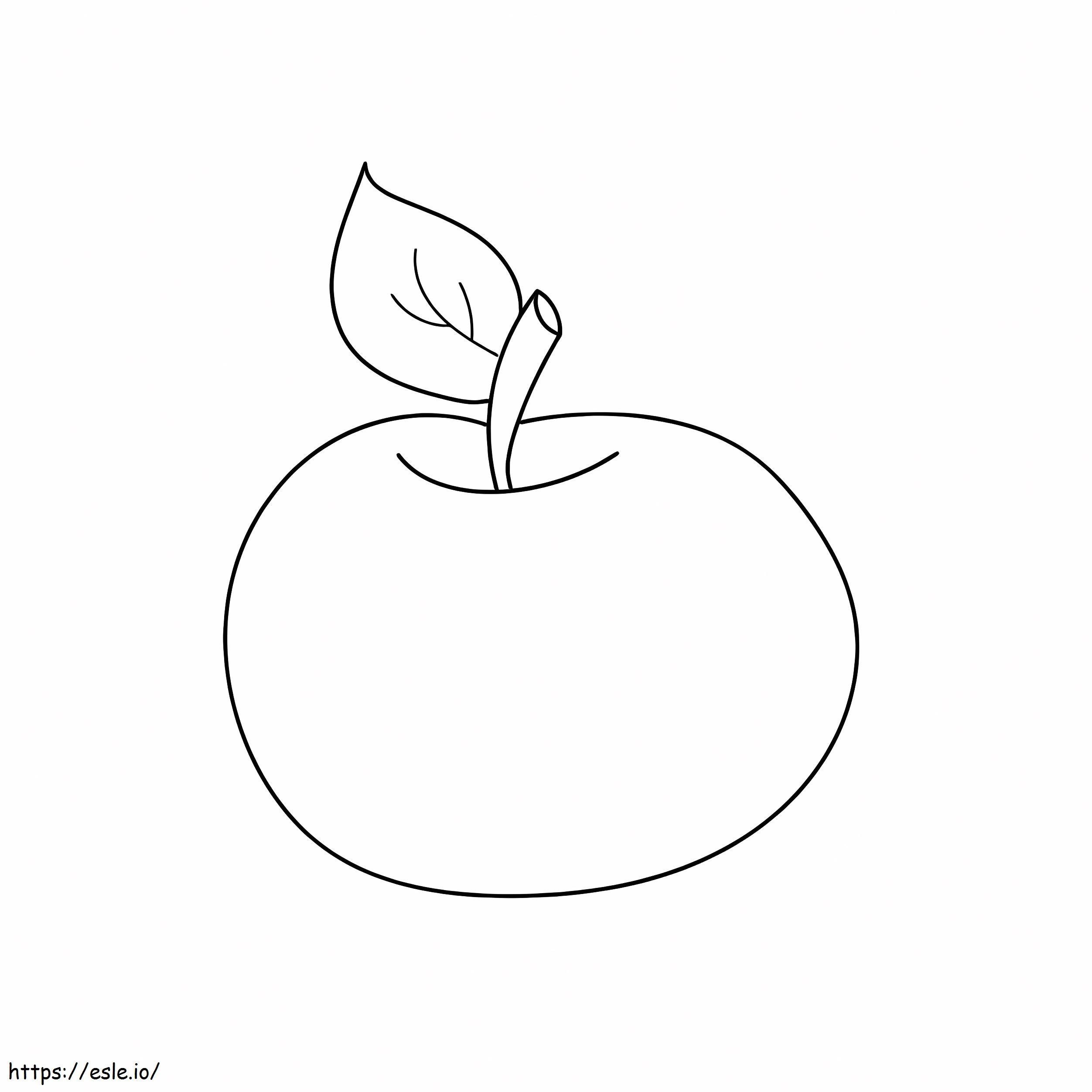 Coloriage Idée gratuite Apple à imprimer dessin