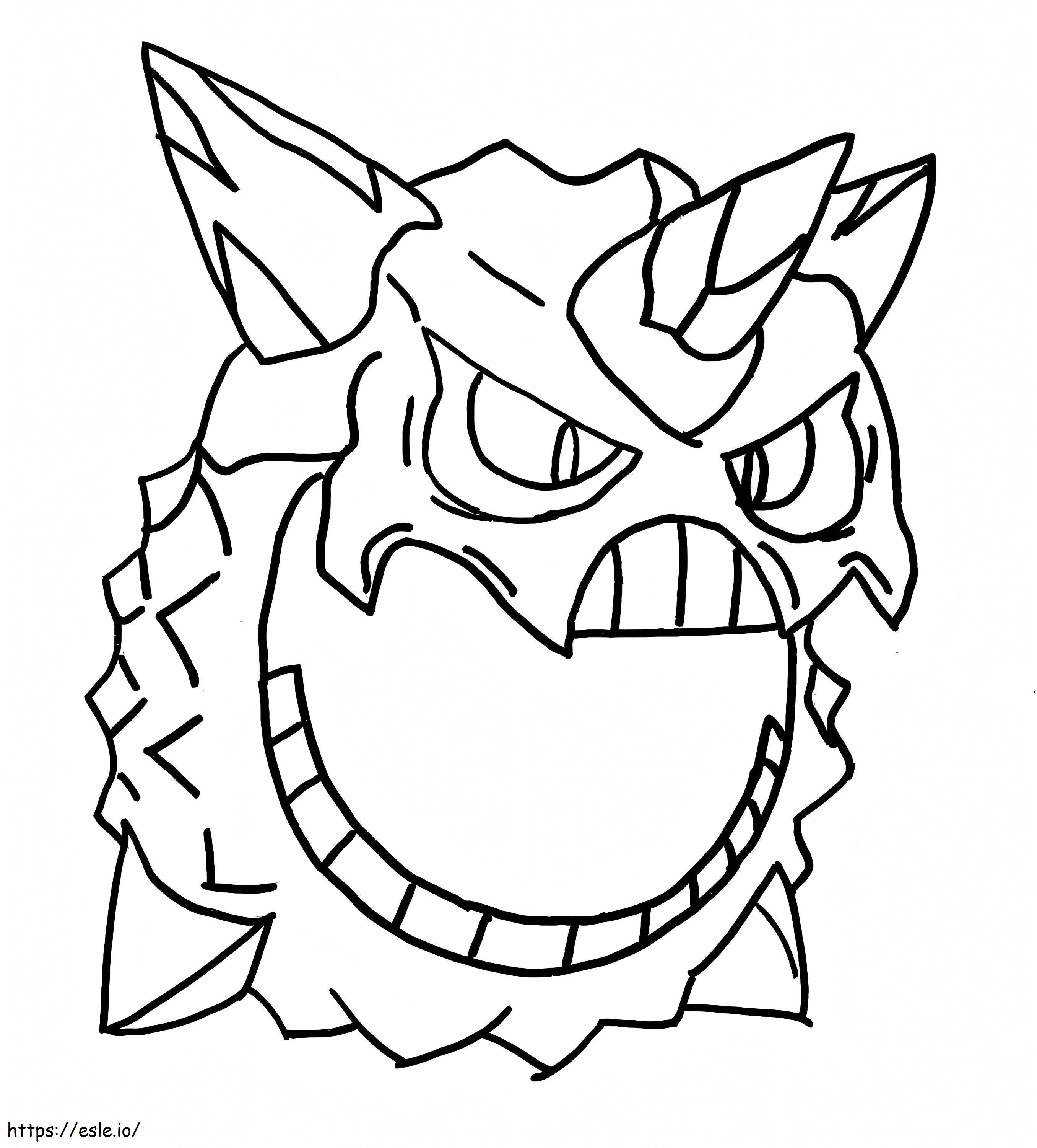 Coloriage Pokémon Méga Glalie à imprimer dessin