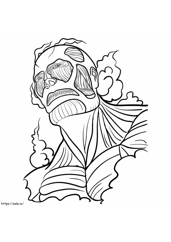 Cool Colossus Titan coloring page