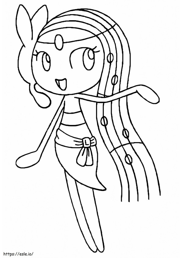 Meloetta Aria Form coloring page