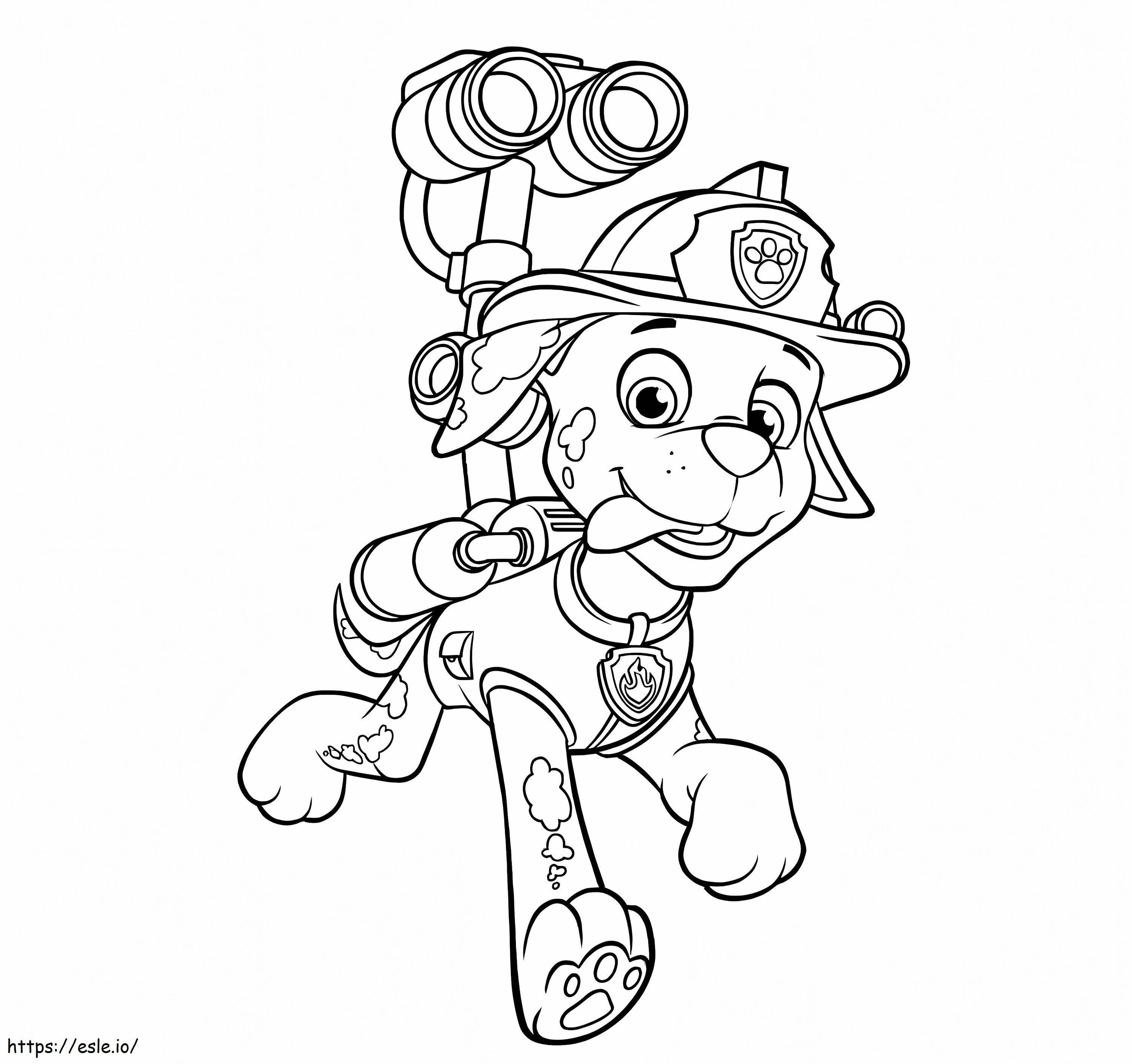 Marshall Paw Patrol Funny coloring page