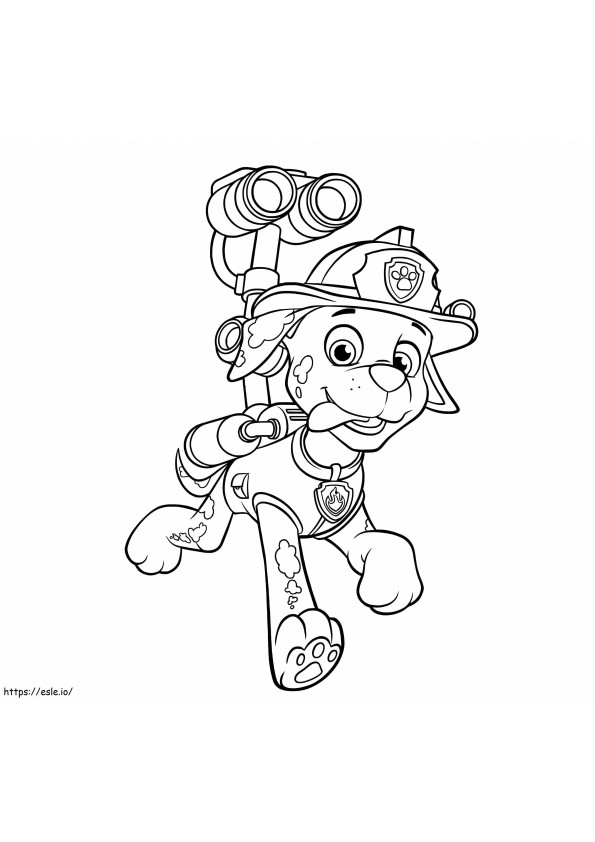 Marshall Paw Patrol Funny coloring page