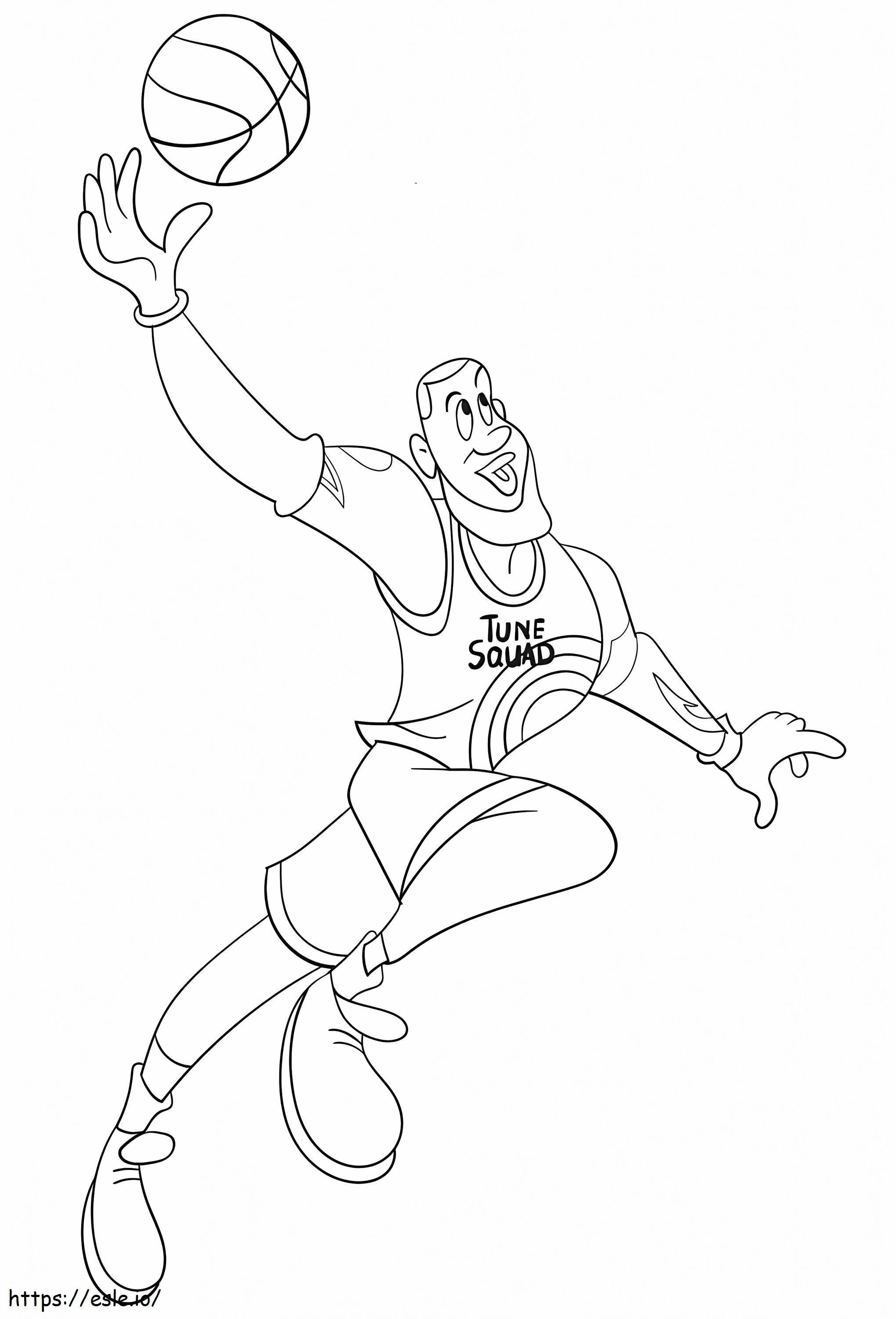 desenho animado LeBron James para colorir