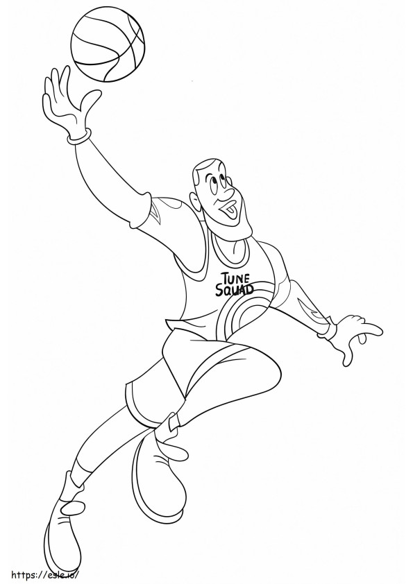 Desen animat LeBron James de colorat