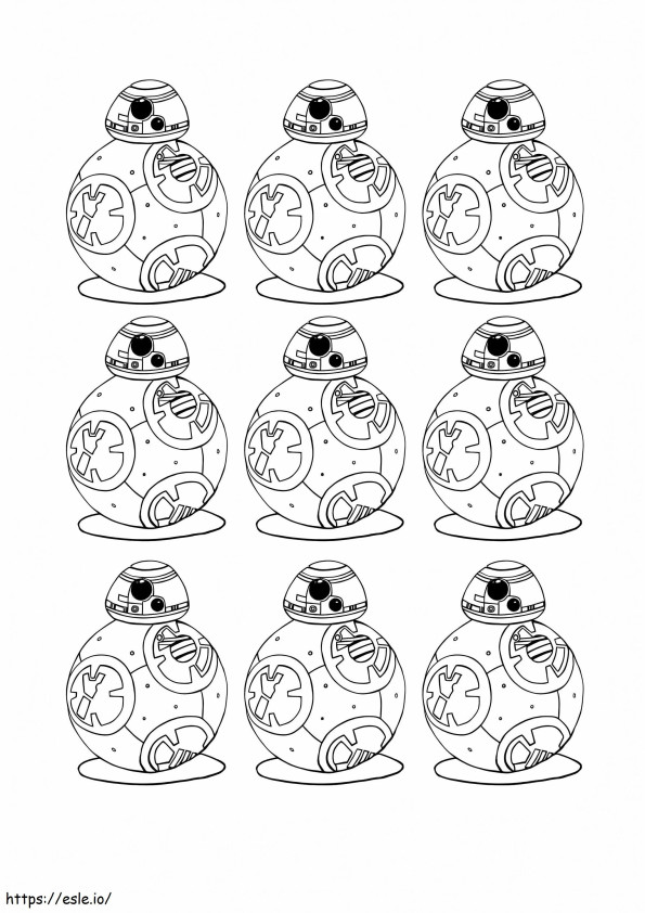 BB 8 From Star Wars coloring page