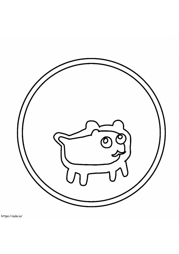 Among Us Chien coloring page
