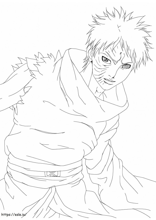 Coloriage Obito de Naruto à imprimer dessin