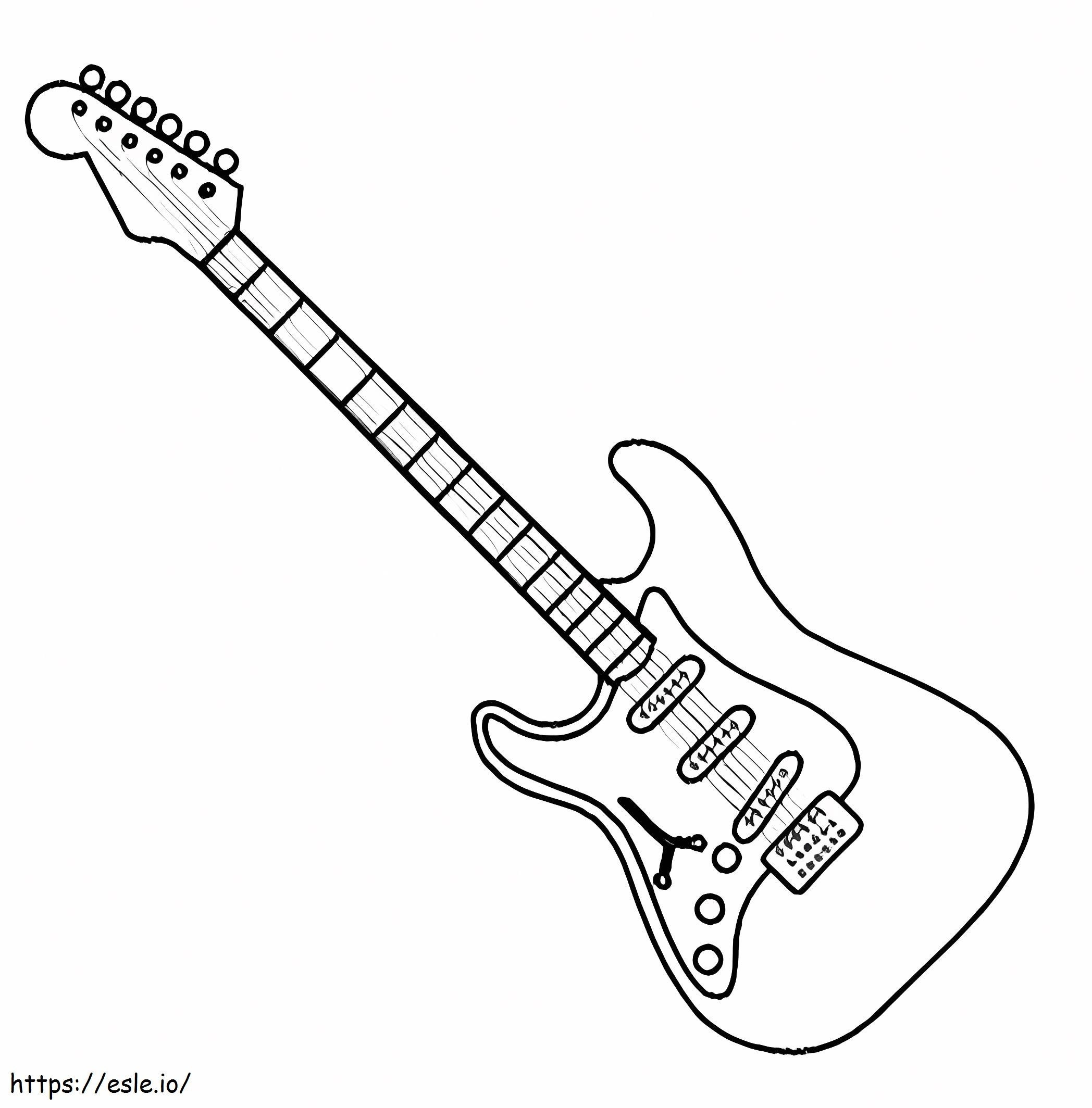 Electric Guitara4 coloring page